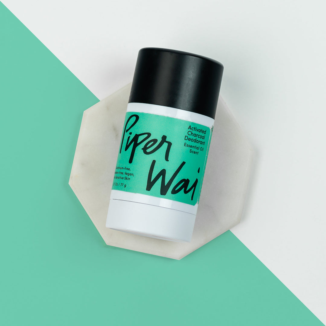 Natural Deodorant Stick without Aluminum, Activated Charcoal by PiperWai Natural Deodorant