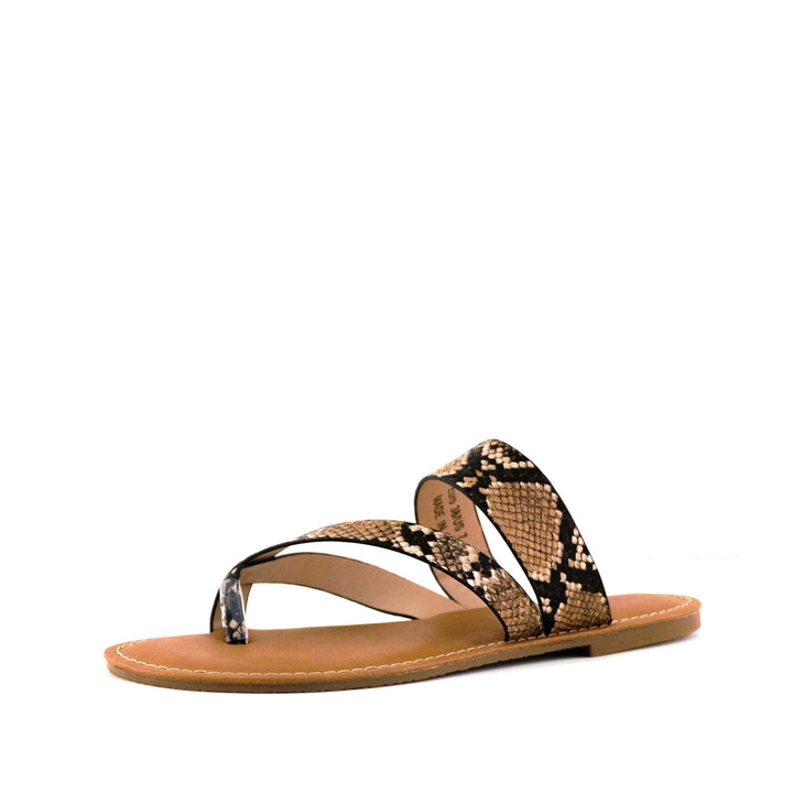 Women's Peak Thong Sandal Snakeskin by Nest Shoes