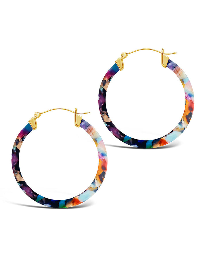 50mm Resin Hoop Earrings by Sterling Forever