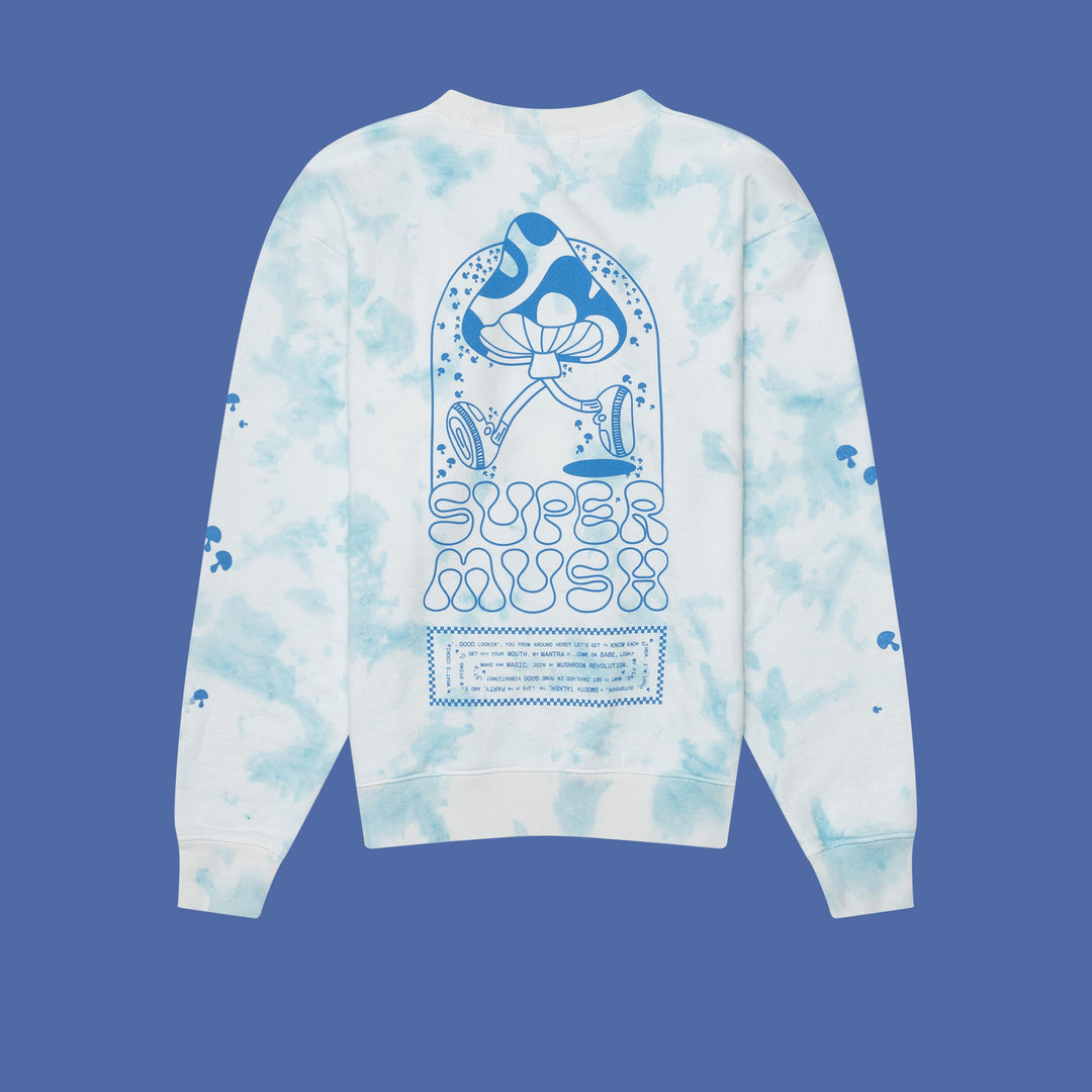 SuperBlue Tie Dye Crew by SuperMush