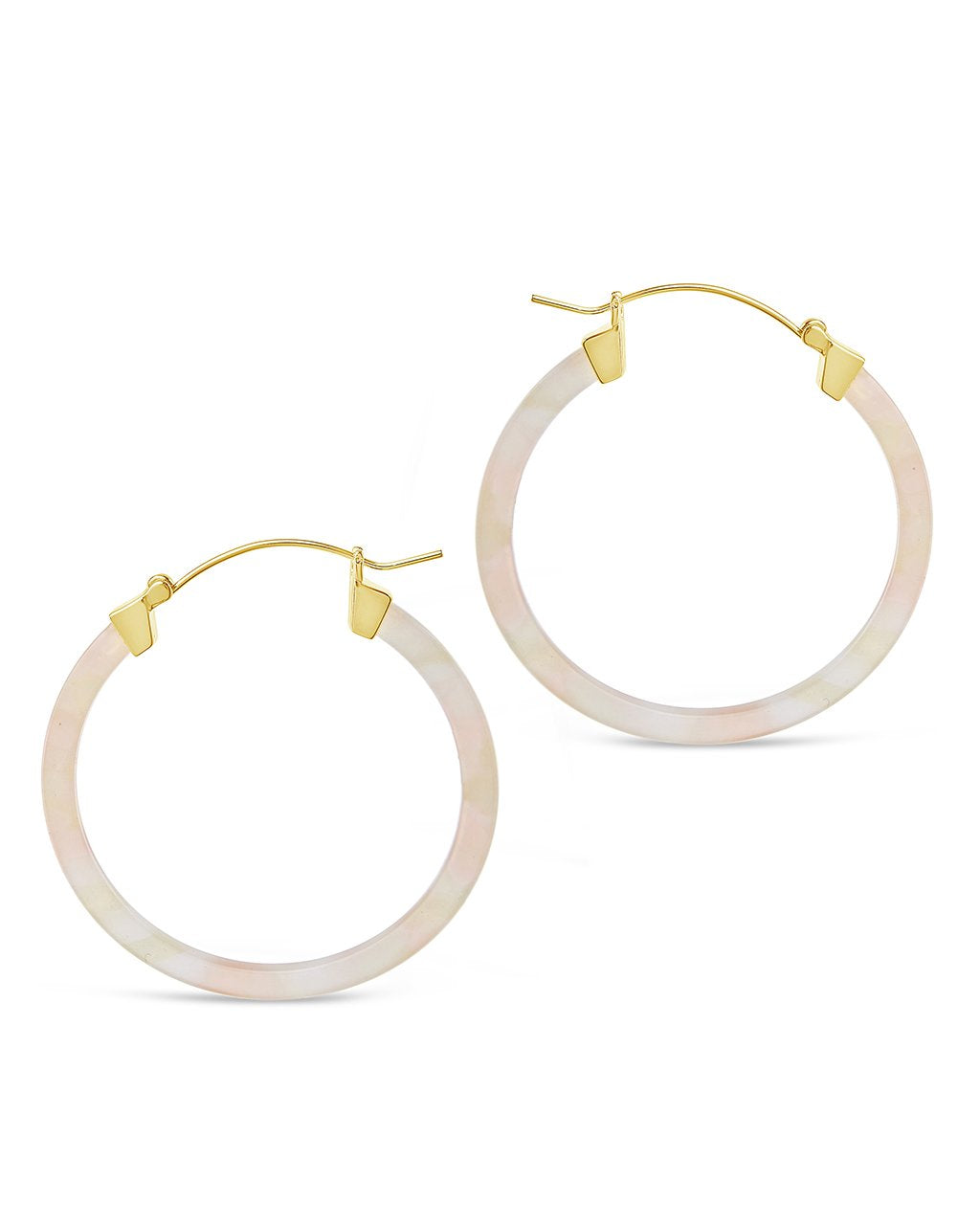 50mm Resin Hoop Earrings by Sterling Forever