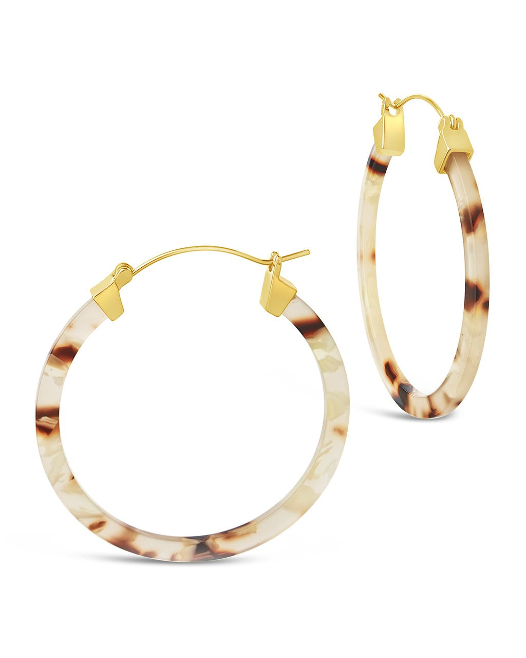 50mm Resin Hoop Earrings by Sterling Forever