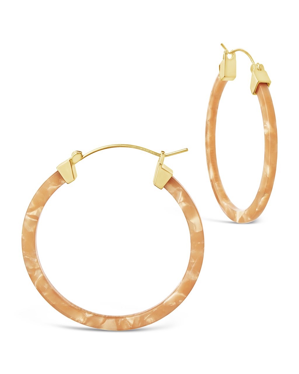 50mm Resin Hoop Earrings by Sterling Forever