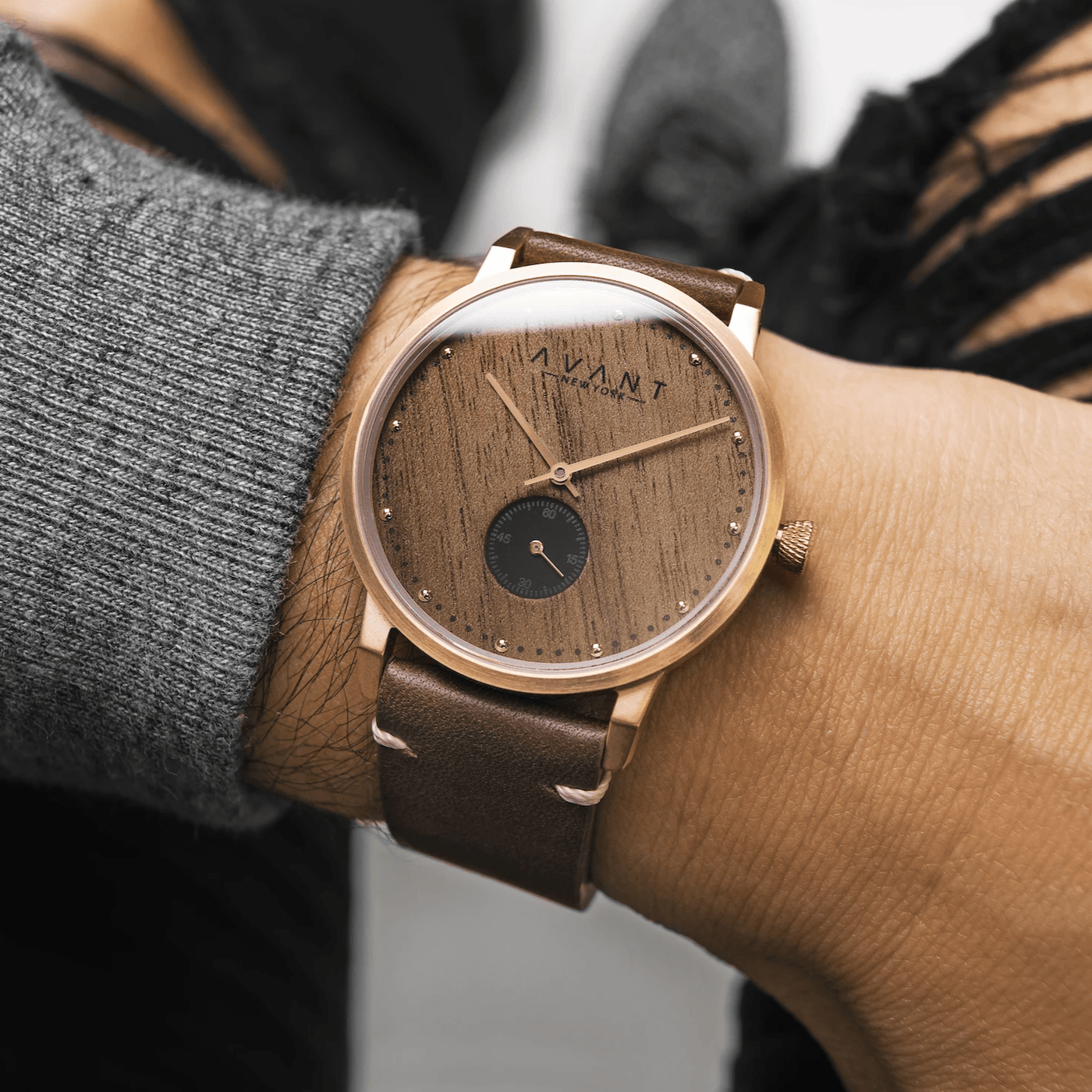 NEW YORK - ROSE GOLD (38MM) by AVANTWOOD