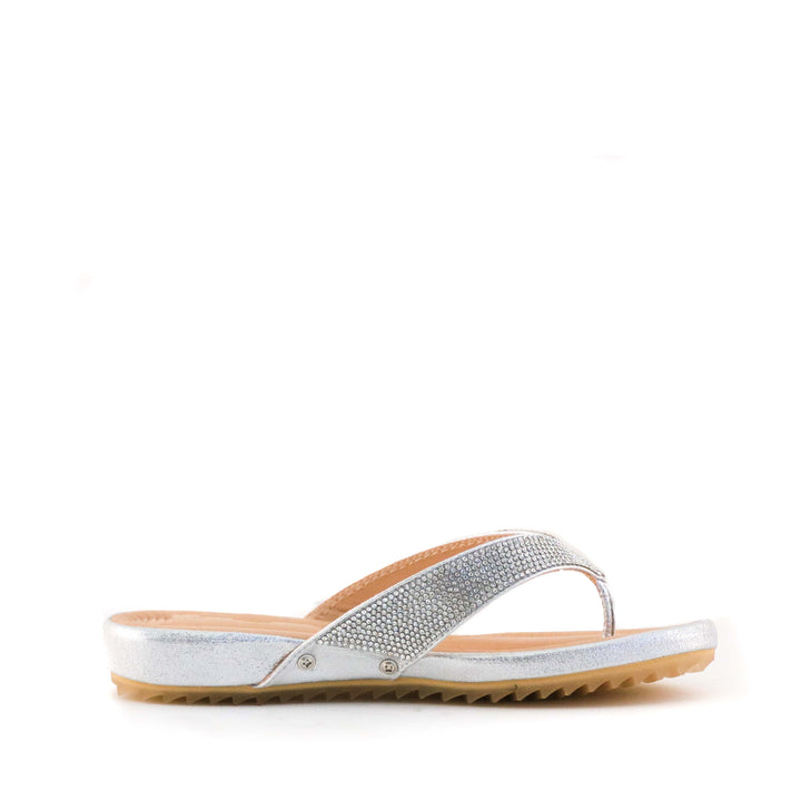 Women's Shellie Crystal Thong Sandal by Nest Shoes