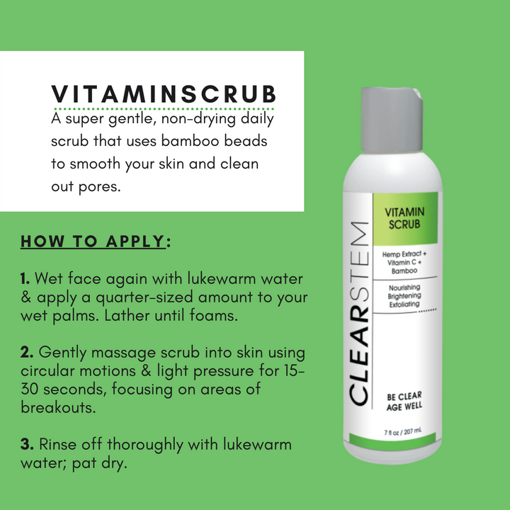 VITAMINSCRUB - Antioxidant-Infused Scrub Cleanser by CLEARSTEM Skincare