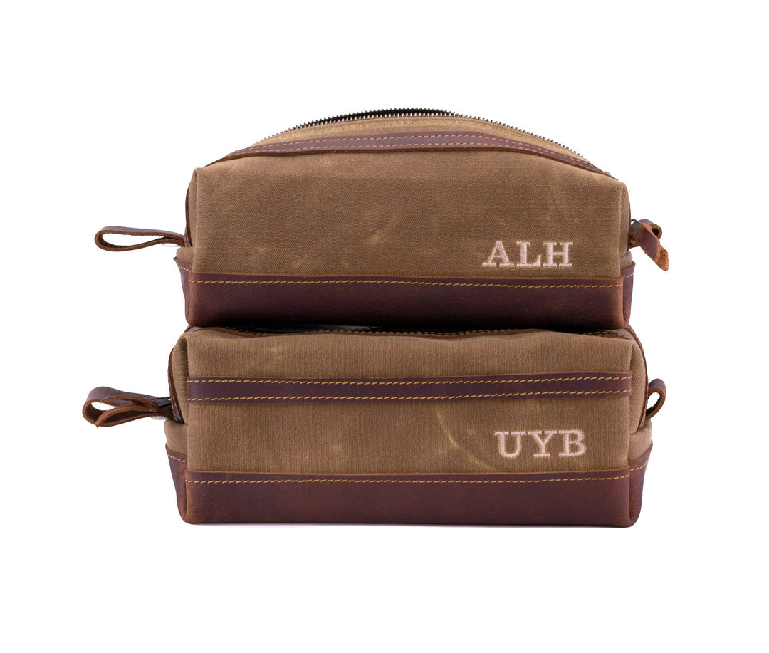 Waxed Canvas Toiletry Bag by Lifetime Leather Co