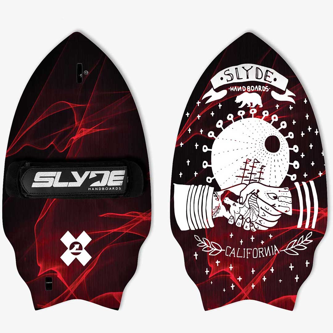 Slyde Phish handboard with Gopro attachment and hand strap - Slyde  Handboards
