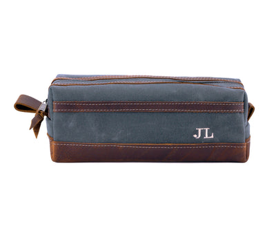 Waxed Canvas Toiletry Bag by Lifetime Leather Co