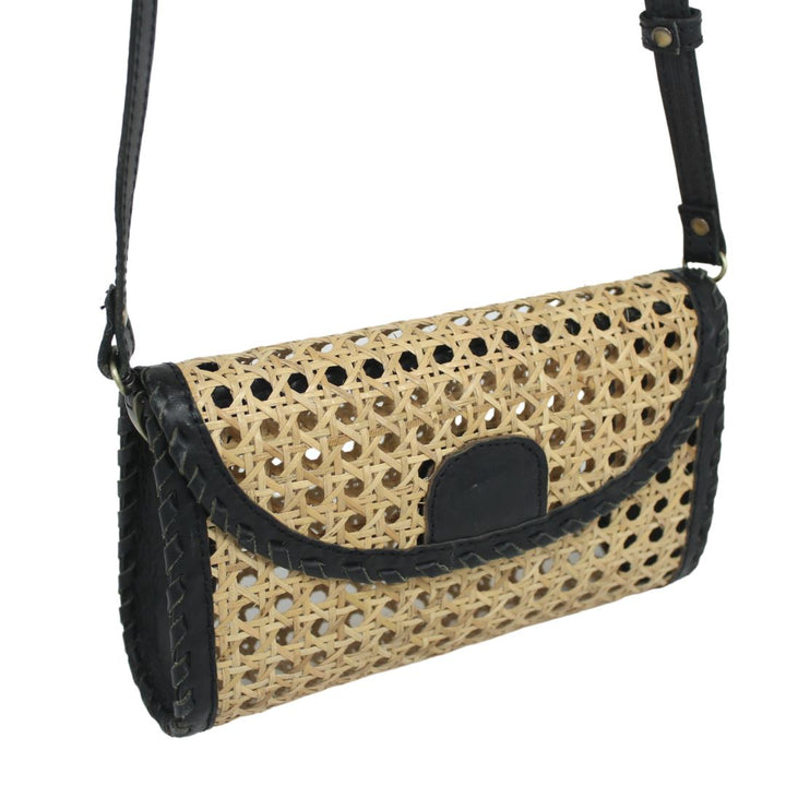 Ainsley Crossbody & Clutch Bag- Black by POPPY + SAGE