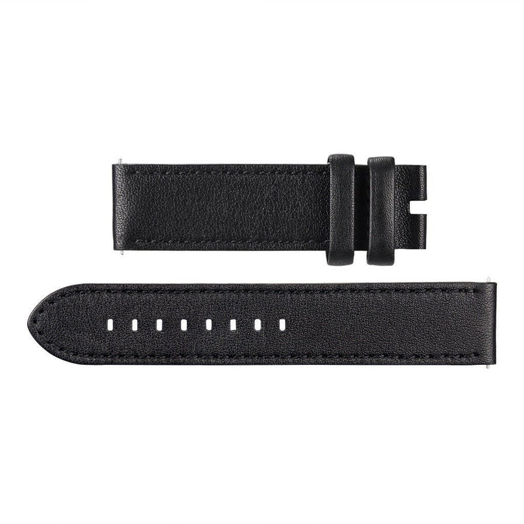 APOLLO Series Black Leather Strap by Simply Carbon Fiber