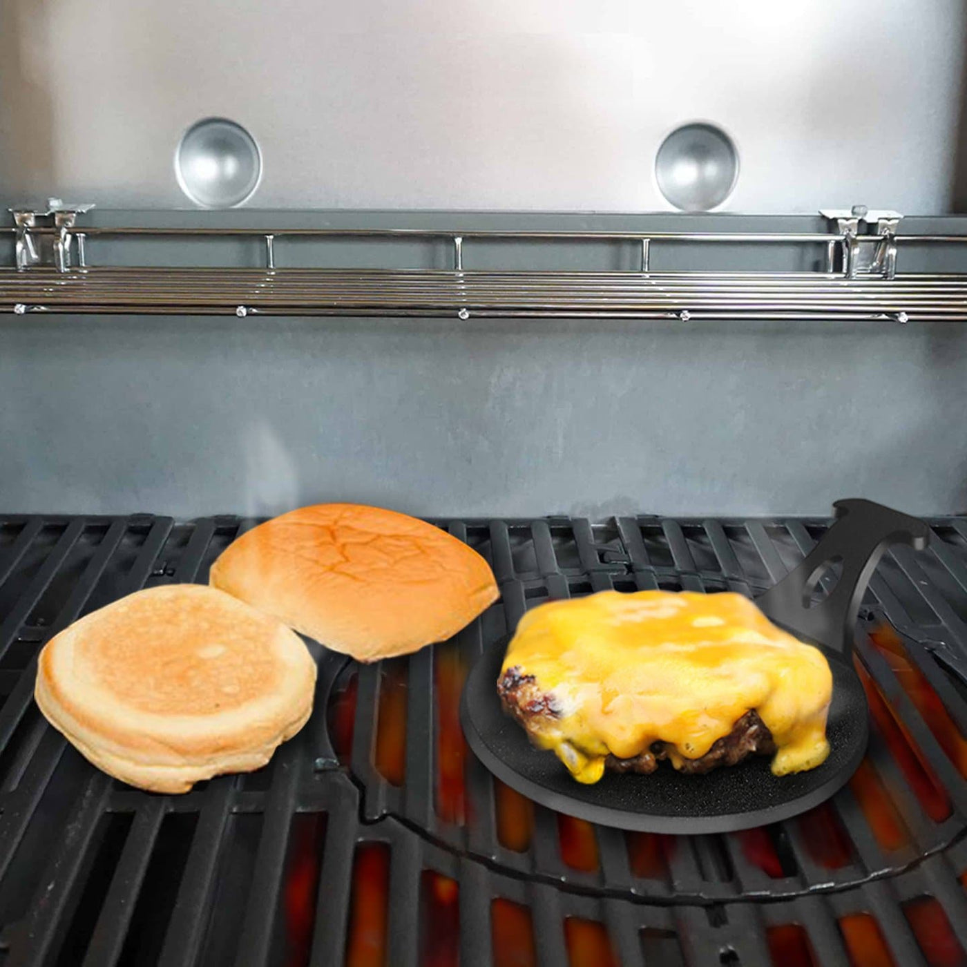 Burger Pucks Grill Accessory for Perfect Burgers. by Arteflame