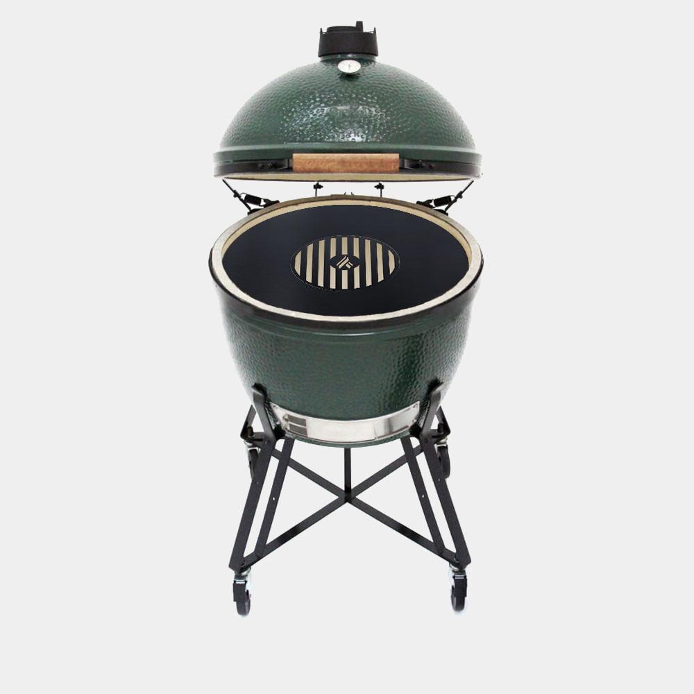 Green Egg Style / Kamado Style Grill Griddle Combination Inserts by Arteflame
