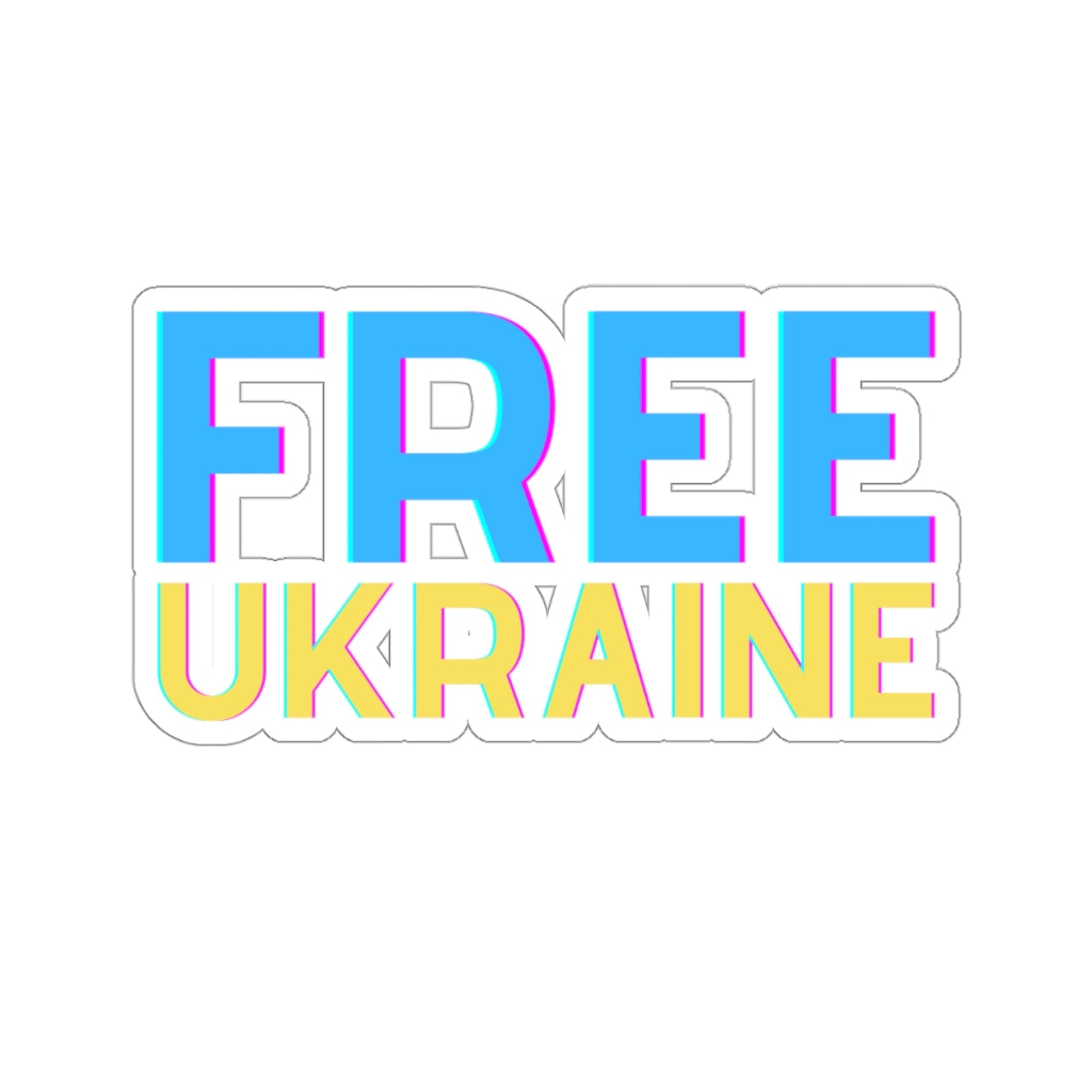'Free Ukraine' With Vishivanka Sticker