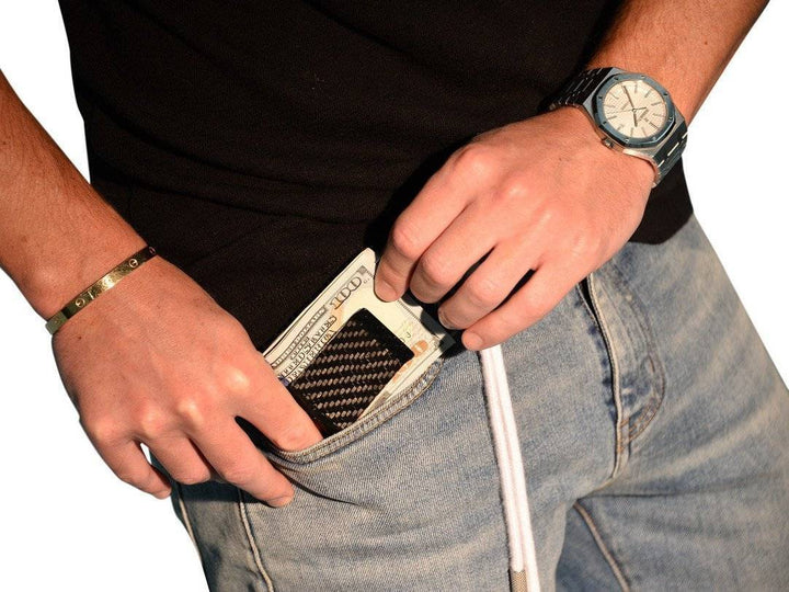 Black Carbon Fiber Money Clip by Simply Carbon Fiber