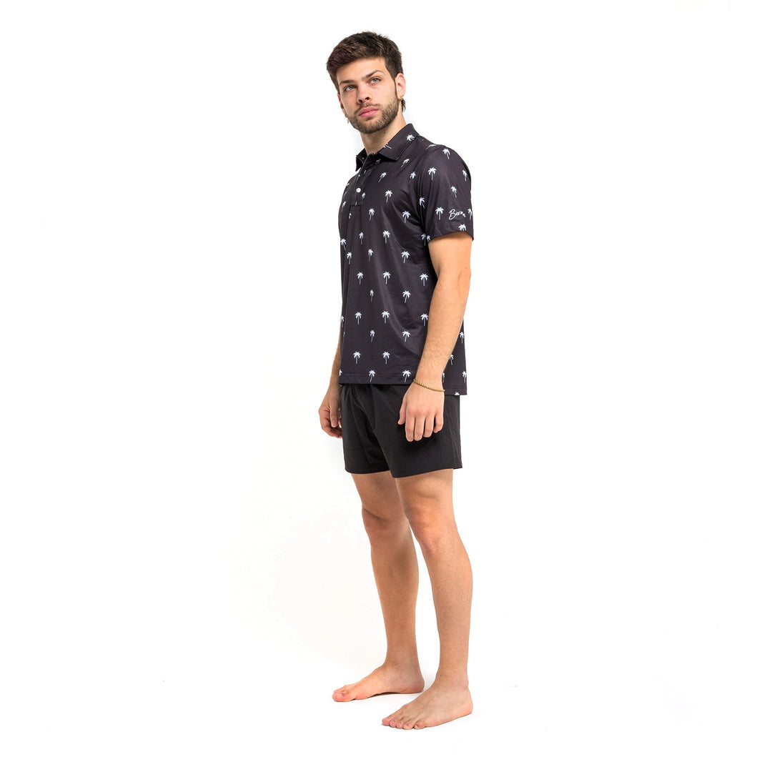 Black Palm - Golf Polo by Bermies Swimwear