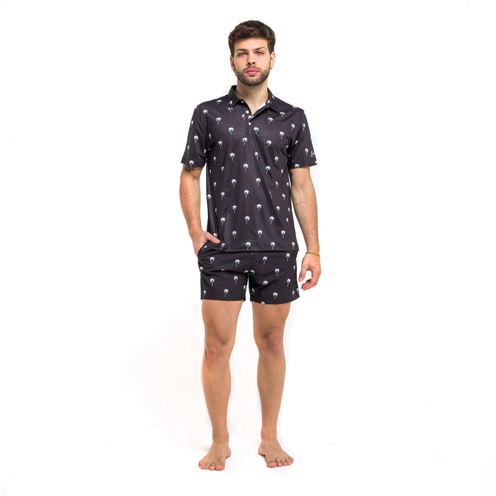 Black Palm - Golf Polo by Bermies Swimwear