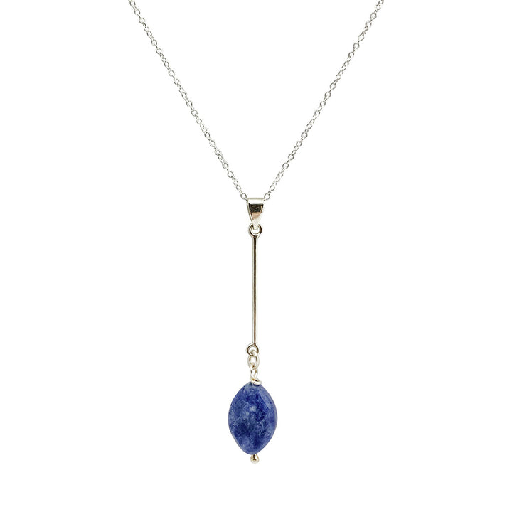 Sodalite Bar Necklace by SLATE + SALT