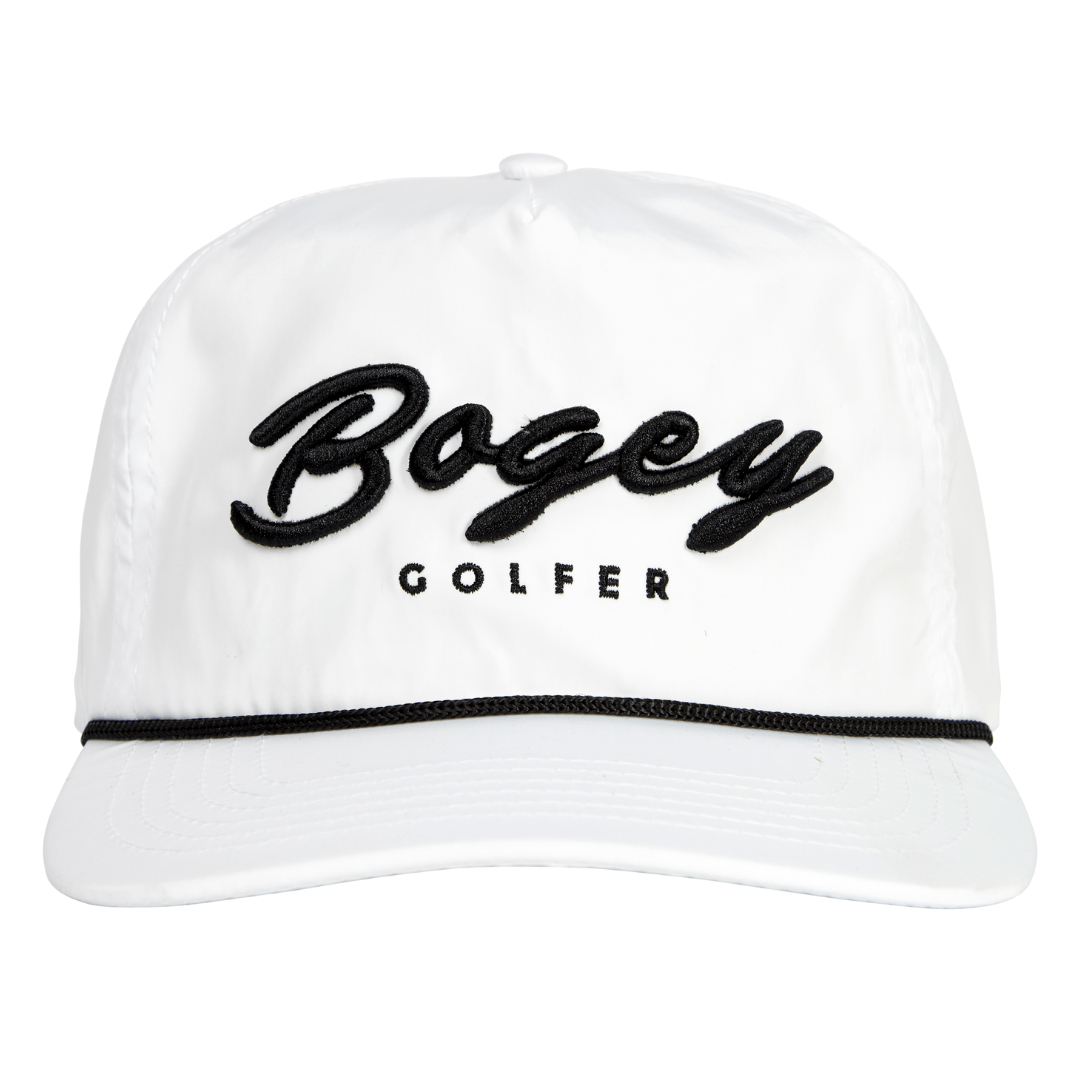 Bogey Golfer Rope Hat - All White by Proud 90