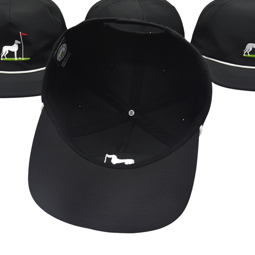 Bogey Golfer Rope Hat - Solid Black by Proud 90