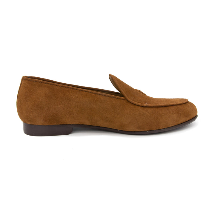 Men's Cognac Suede Milano Loafer by Del Toro Shoes