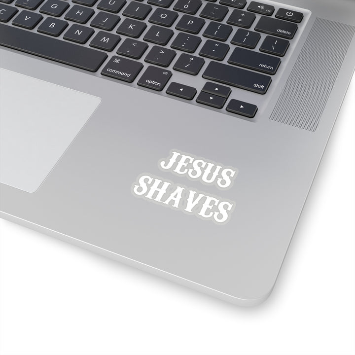 Jesus Shaves Transparent Sticker