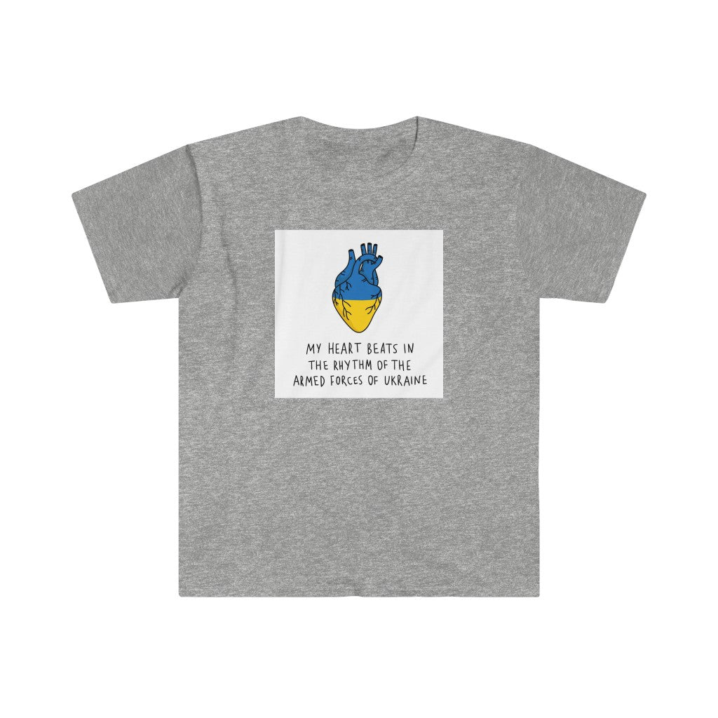 The Heart Beats Unisex Softstyle T-Shirt