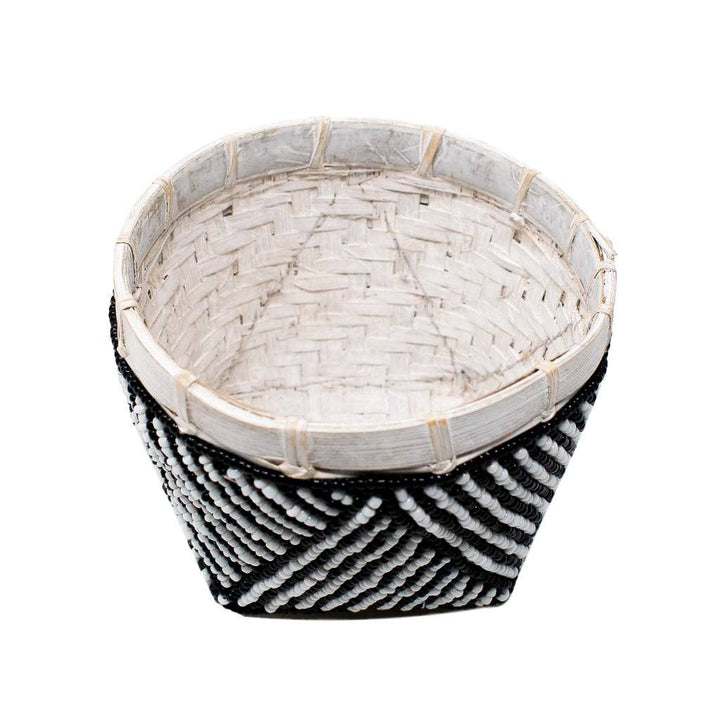 BAMBOO BEADED TRINKET BASKET by POPPY + SAGE