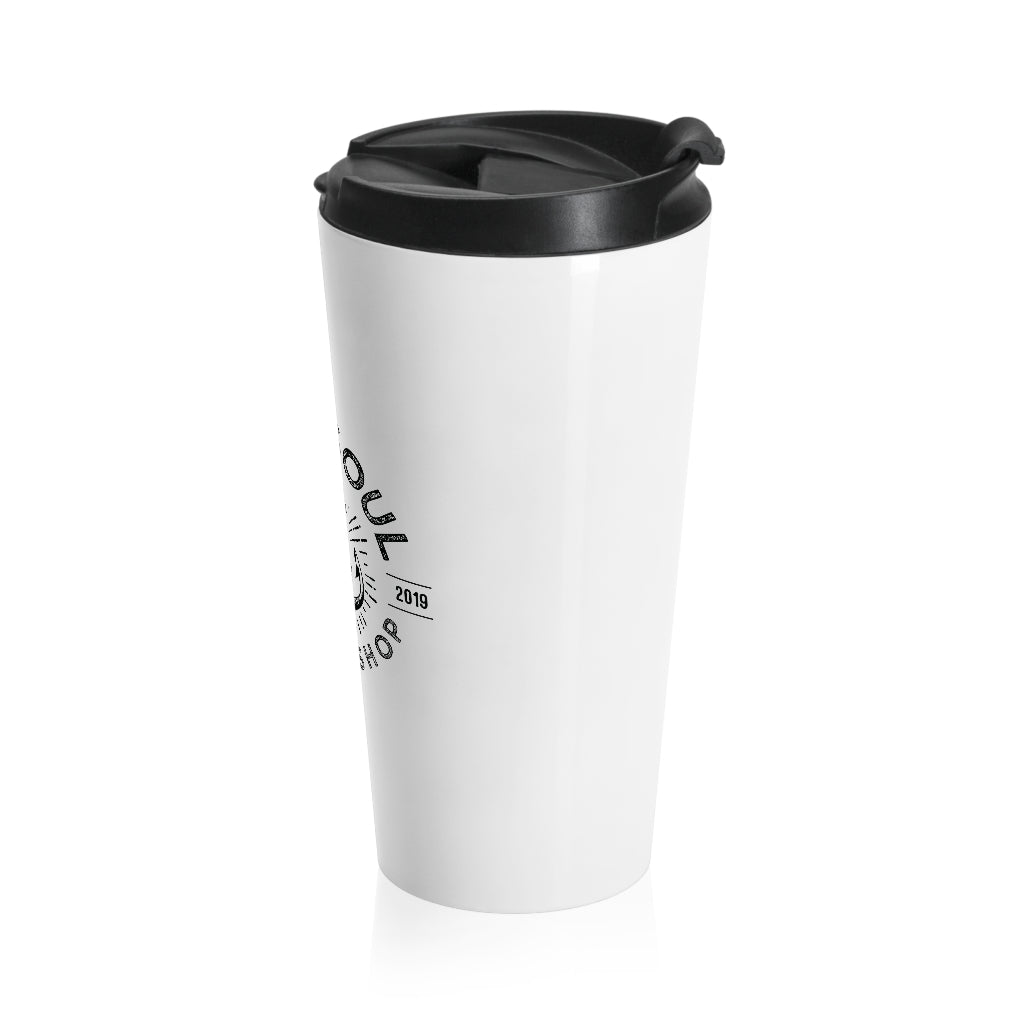 OSB White Stainless Steel Travel Mug