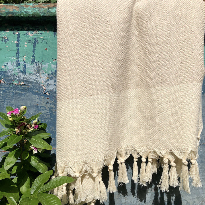 Herringbone Turkish Towel by SLATE + SALT