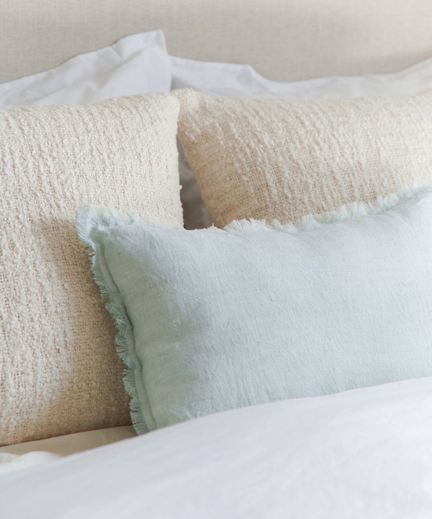 Soft Cozy White Pillow by Anaya