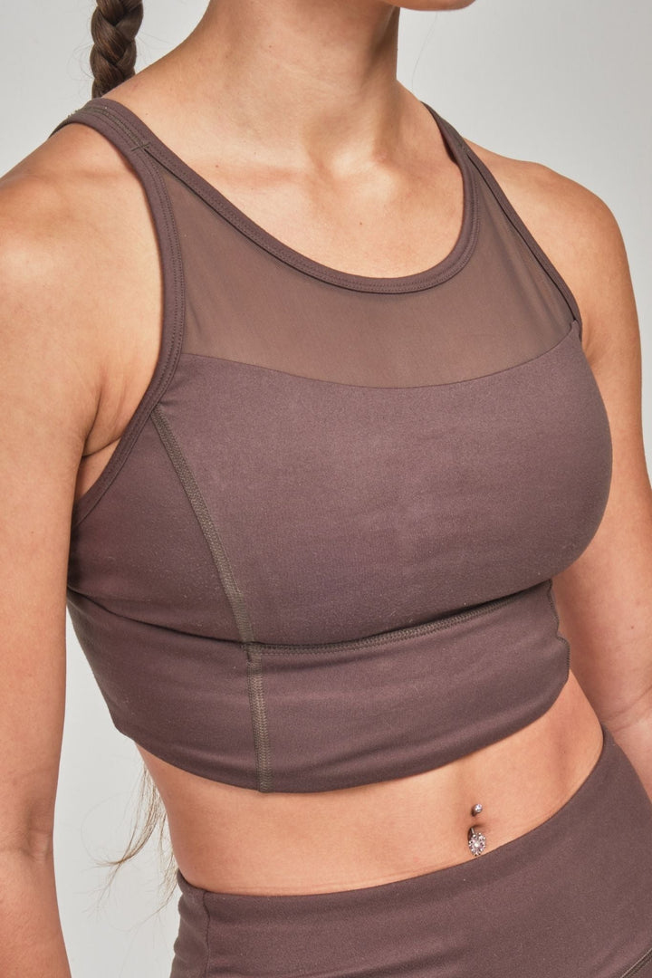 Mesh Sports Bra Top by Seaav