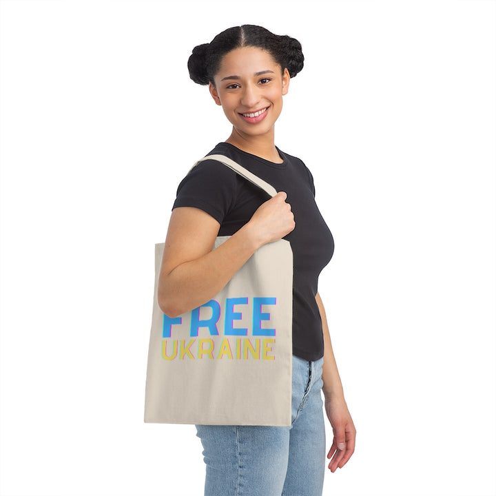 'Free Ukraine' Canvas Tote Bag