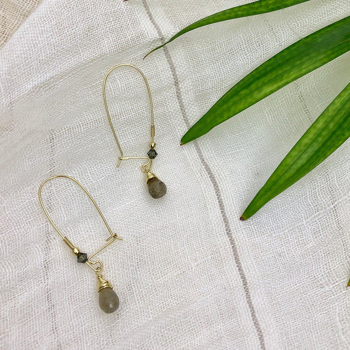 Labradorite Drop Earrings by SLATE + SALT