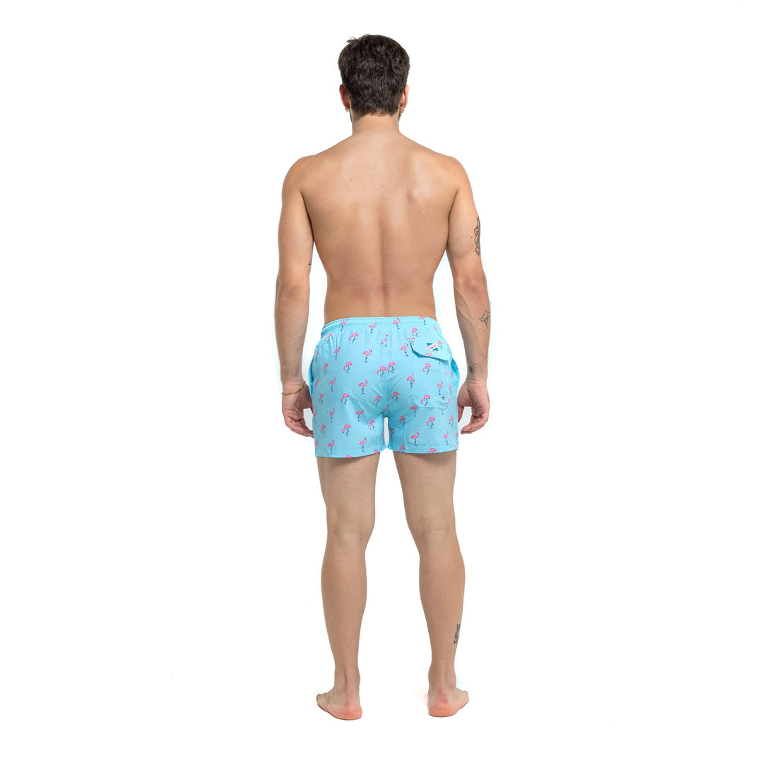 Flamazing - 3.5" Swim Trunks by Bermies Swimwear