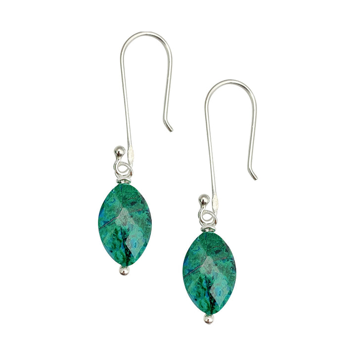 Chrysocolla Drop Earrings by SLATE + SALT