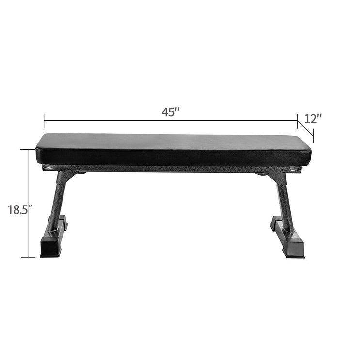 Foldable Flat Bench for Weight Training and Ab Exercises by Finer Form