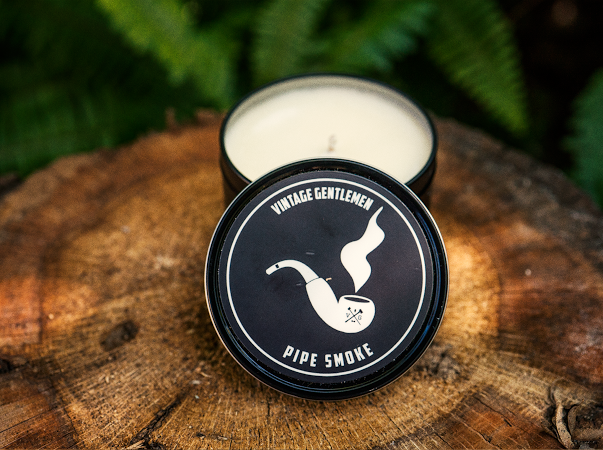 “Pipe Smoke” Soy Candle by Vintage Gentlemen