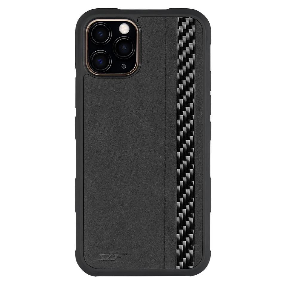 iPhone 11 Pro Max Alcantara & Real Carbon Fiber Case | ARMOR Series by Simply Carbon Fiber