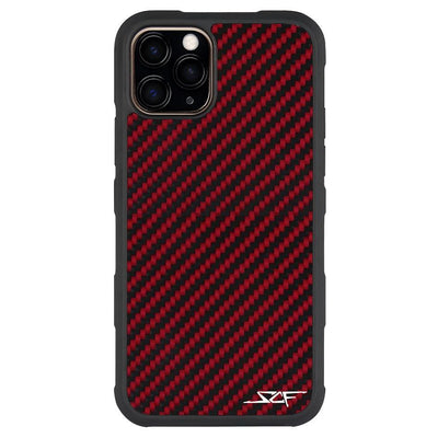 iPhone 11 Pro Max Red Carbon Fiber Case | ARMOR Series by Simply Carbon Fiber