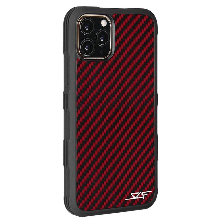 iPhone 11 Pro Red Carbon Fiber Case | ARMOR Series by Simply Carbon Fiber