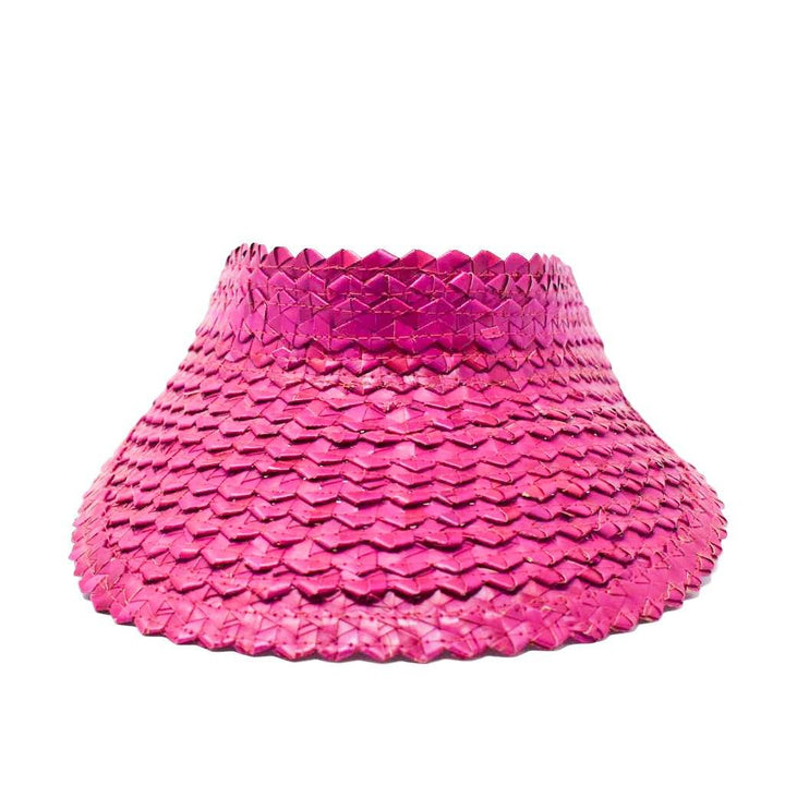 KIDS STRAW SUN VISOR - PINK by POPPY + SAGE