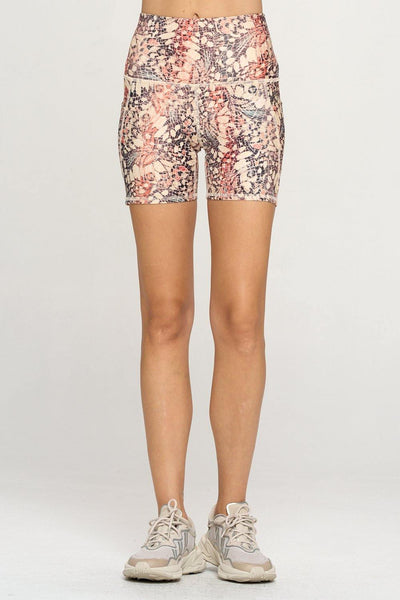 Mia Shorts - Butterfly Effect w Pockets 5" (High-Waist) by EVCR