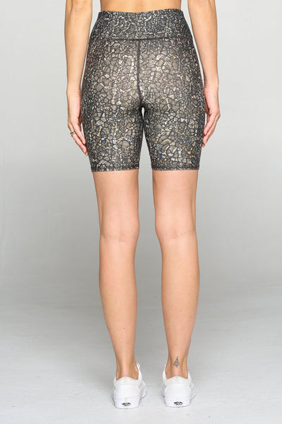 Molly - Lacey Croc Biker Shorts 7" by EVCR