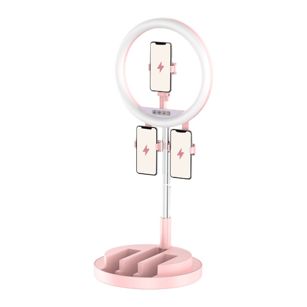 Multitasking Foldable Ring Light (3 Phone Holders) by Multitasky