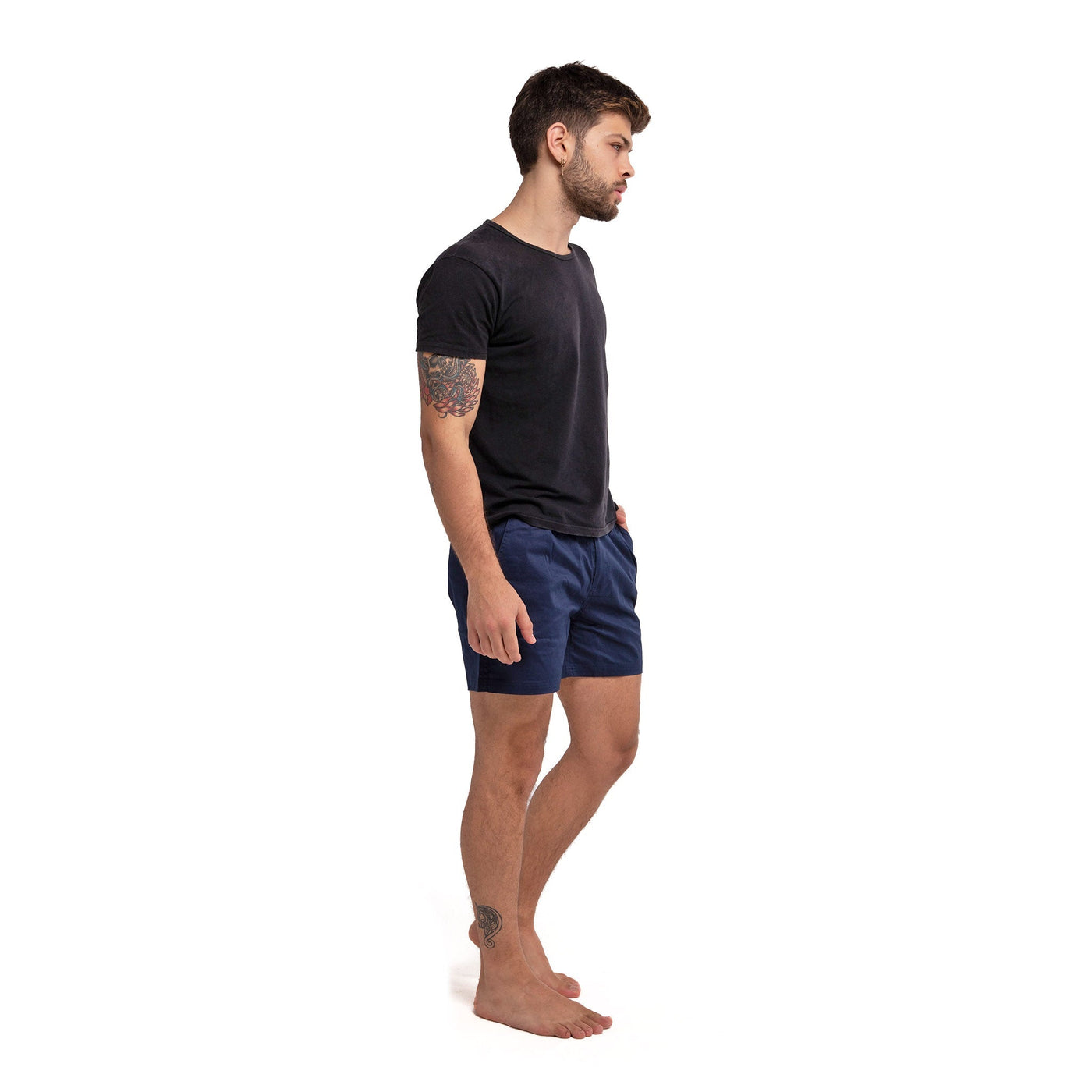 Cotton Shorts - Navy by Bermies Swimwear