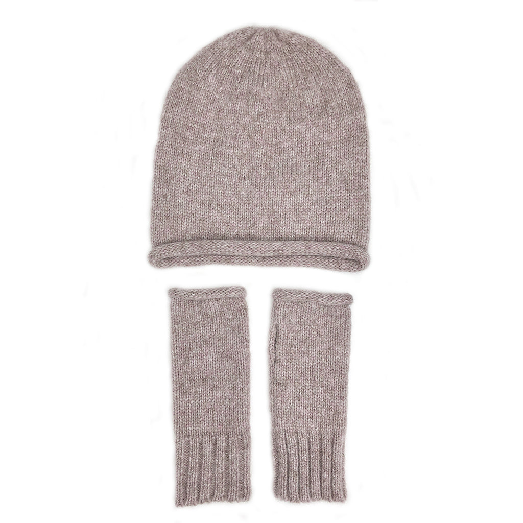 Blush Essential Knit Alpaca Beanie by SLATE + SALT