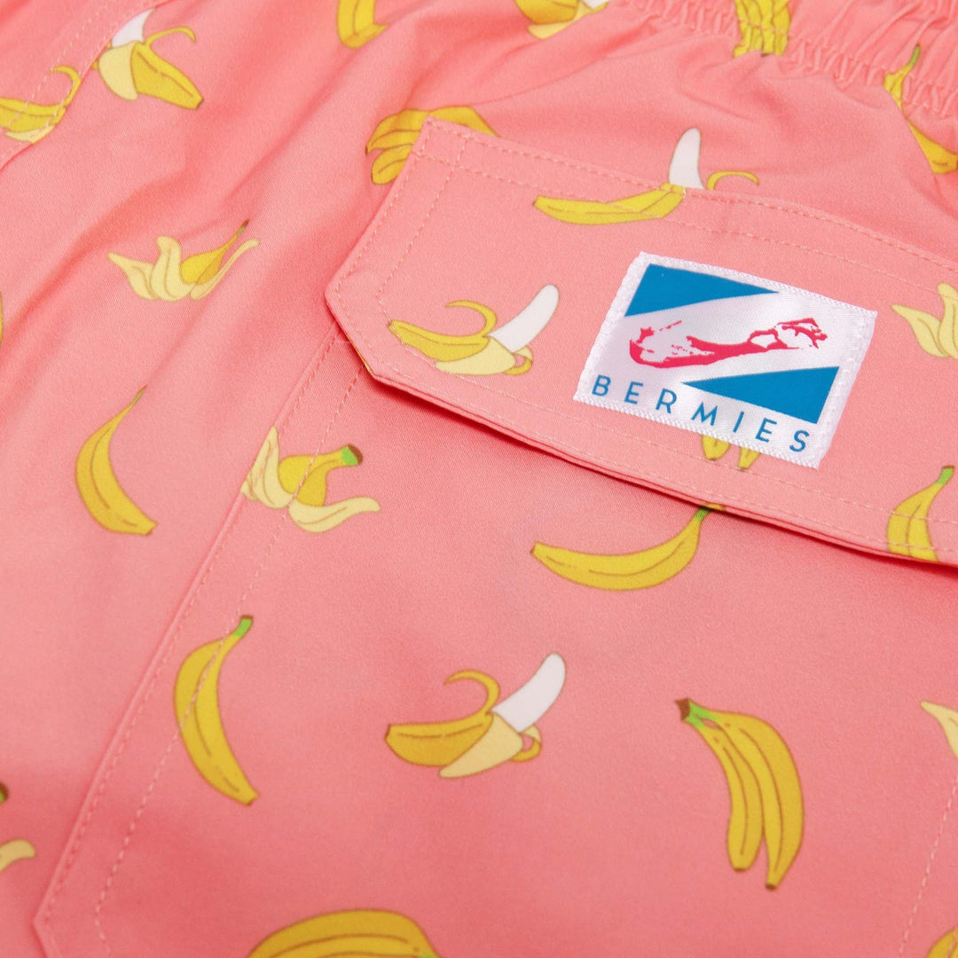 Pink Banana - 5" Swim Trunks by Bermies Swimwear