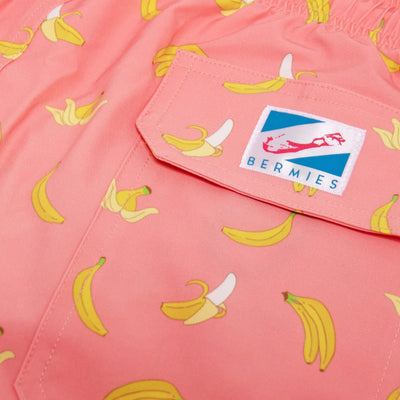 Pink Banana - 5" Swim Trunks by Bermies Swimwear