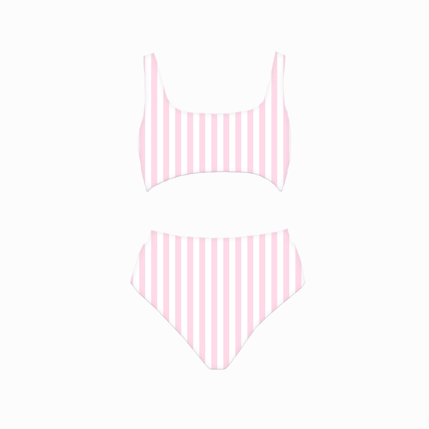 Pink Stripes - bikini by Bermies Swimwear